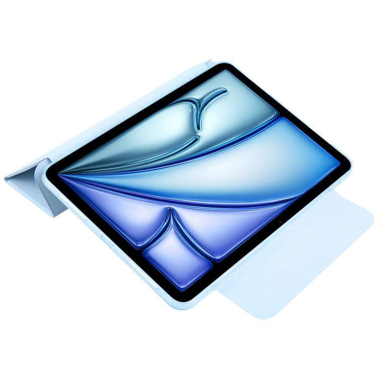 For iPad Air 11 2026 / 2025 / 2024 Trifold Magnetic Split Acrylic Leather Tablet Case