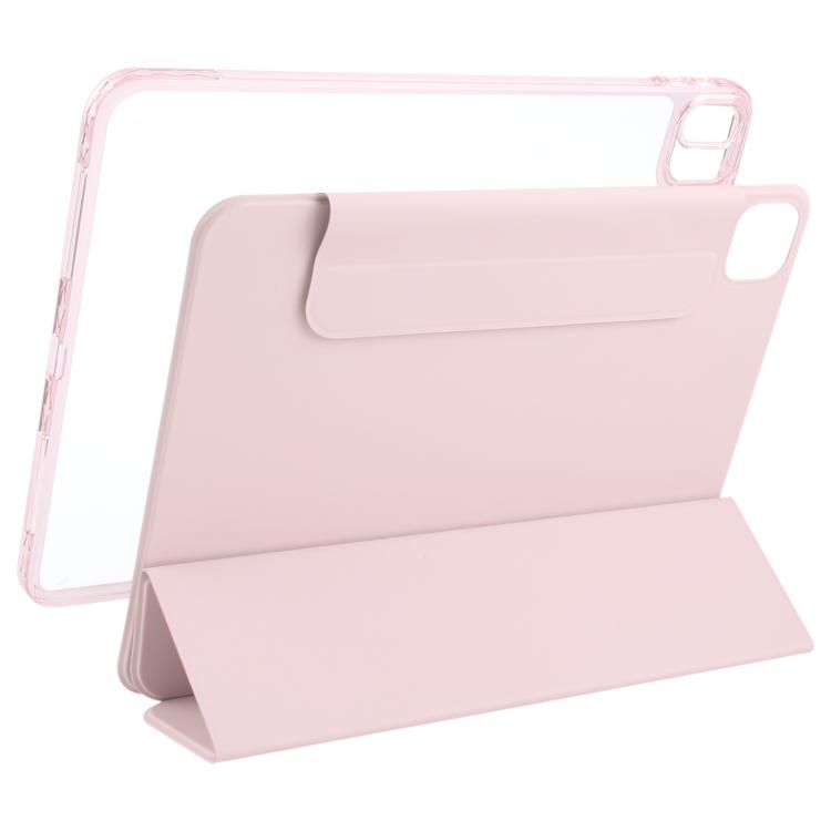 For iPad Air 11 2026 / 2025 / 2024 Trifold Magnetic Split Acrylic Leather Tablet Case