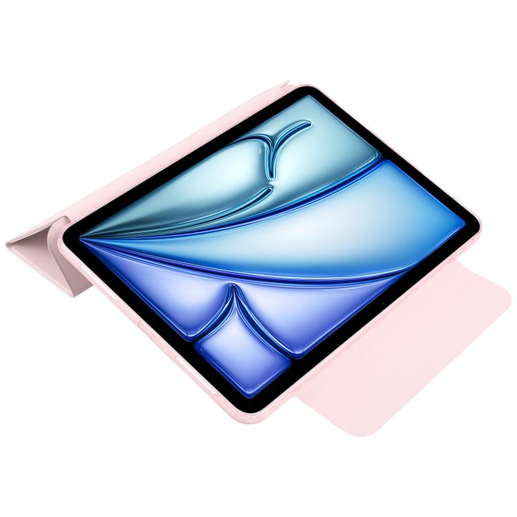 For iPad Air 11 2026 / 2025 / 2024 Trifold Magnetic Split Acrylic Leather Tablet Case
