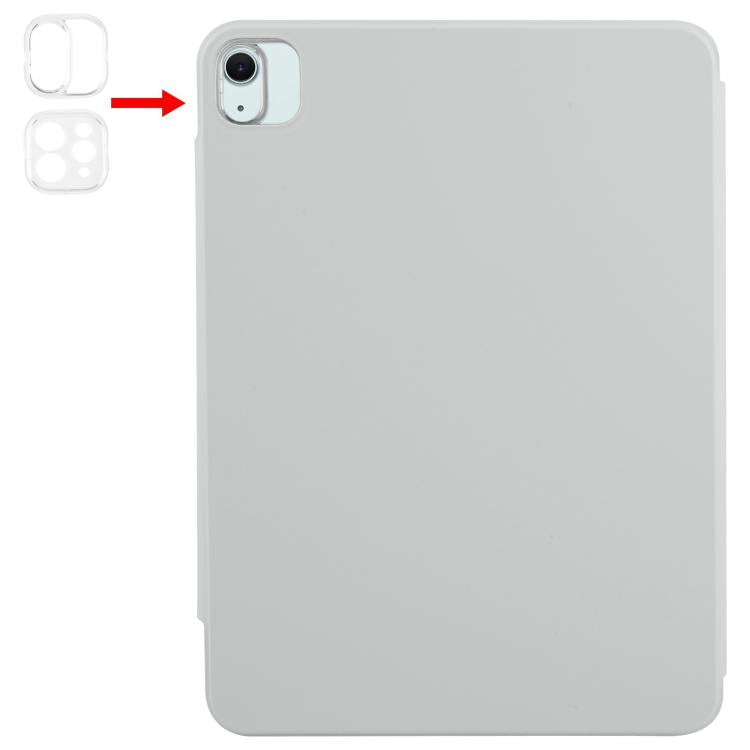 For iPad Air 11 2026 / 2025 / 2024 Trifold Magnetic Split Acrylic Leather Tablet Case