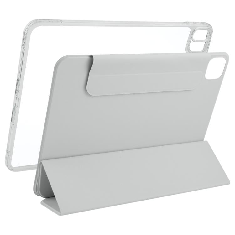 For iPad Air 11 2026 / 2025 / 2024 Trifold Magnetic Split Acrylic Leather Tablet Case