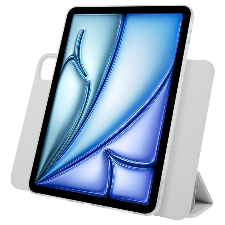 For iPad Air 11 2026 / 2025 / 2024 Trifold Magnetic Split Acrylic Leather Tablet Case
