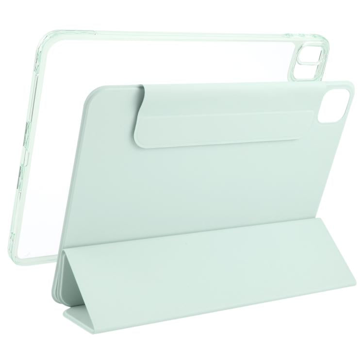 For iPad Air 11 2026 / 2025 / 2024 Trifold Magnetic Split Acrylic Leather Tablet Case