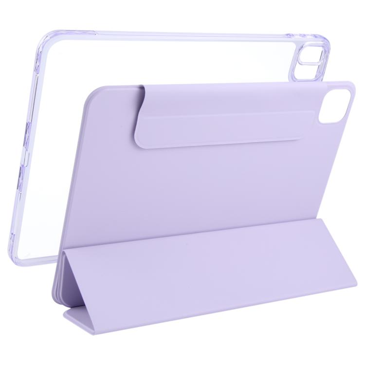 For iPad Air 11 2026 / 2025 / 2024 Trifold Magnetic Split Acrylic Leather Tablet Case