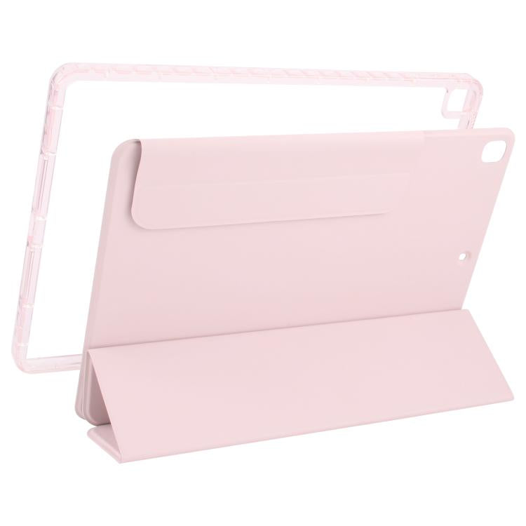 For iPad 10.2 2021 / 2020 / 10.5 2021 Trifold Magnetic Split Acrylic Leather Tablet Case