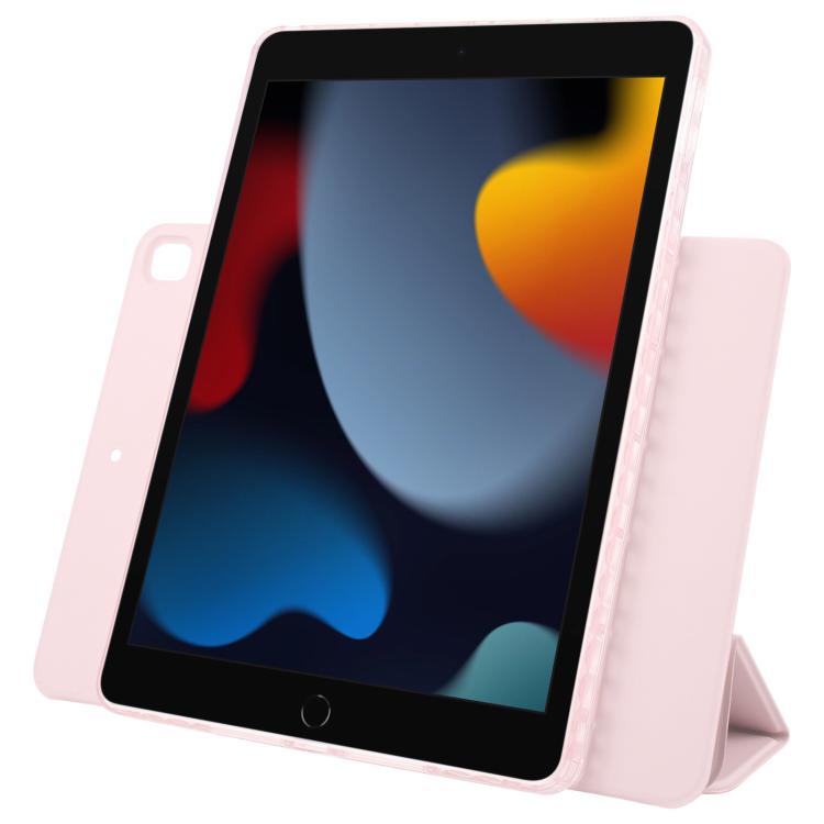 For iPad 10.2 2021 / 2020 / 10.5 2021 Trifold Magnetic Split Acrylic Leather Tablet Case
