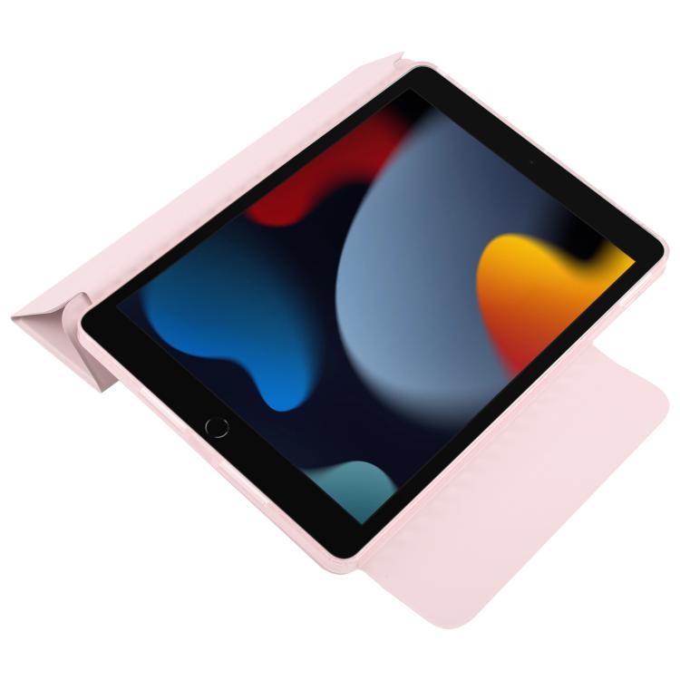 For iPad 10.2 2021 / 2020 / 10.5 2021 Trifold Magnetic Split Acrylic Leather Tablet Case