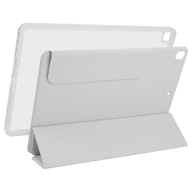 For iPad 10.2 2021 / 2020 / 10.5 2021 Trifold Magnetic Split Acrylic Leather Tablet Case