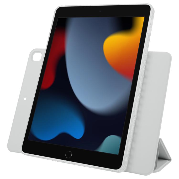 For iPad 10.2 2021 / 2020 / 10.5 2021 Trifold Magnetic Split Acrylic Leather Tablet Case