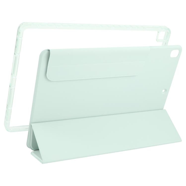 For iPad 10.2 2021 / 2020 / 10.5 2021 Trifold Magnetic Split Acrylic Leather Tablet Case