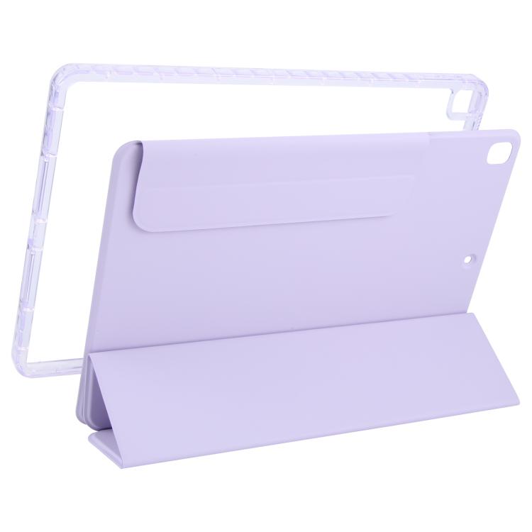 For iPad 10.2 2021 / 2020 / 10.5 2021 Trifold Magnetic Split Acrylic Leather Tablet Case