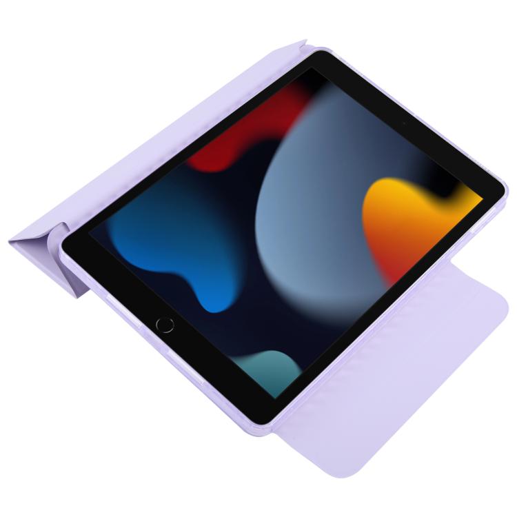 For iPad 10.2 2021 / 2020 / 10.5 2021 Trifold Magnetic Split Acrylic Leather Tablet Case