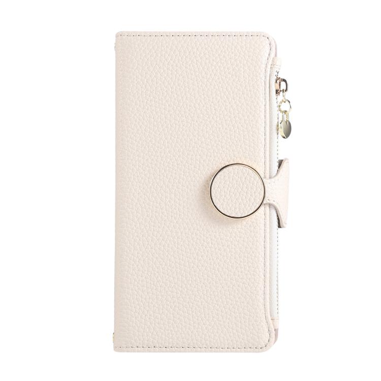 For Google Pixel 9 / 9 Pro Round Buckle Zipper Wallet Leather Phone Case with Crossbody Strap