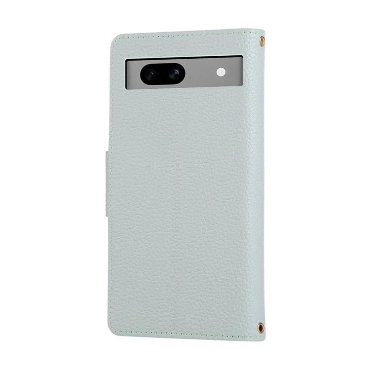 For Google Pixel 7a Round Buckle Zipper Wallet Leather Phone Case with Crossbody Strap