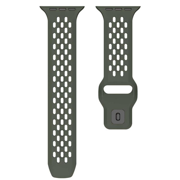 For Apple Watch 46mm / 49mm / 45mm / 44mm xDfind Mesh Reverse Buckle Silicone Watch Band