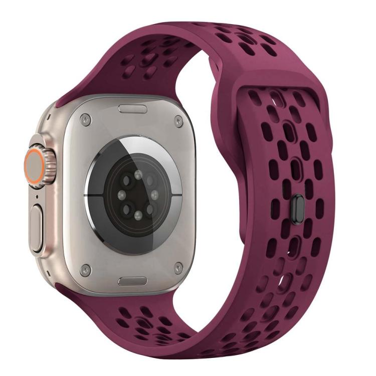For Apple Watch 46mm / 49mm / 45mm / 44mm xDfind Mesh Reverse Buckle Silicone Watch Band