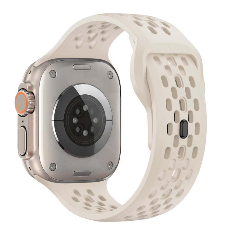 For Apple Watch 46mm / 49mm / 45mm / 44mm xDfind Mesh Reverse Buckle Silicone Watch Band
