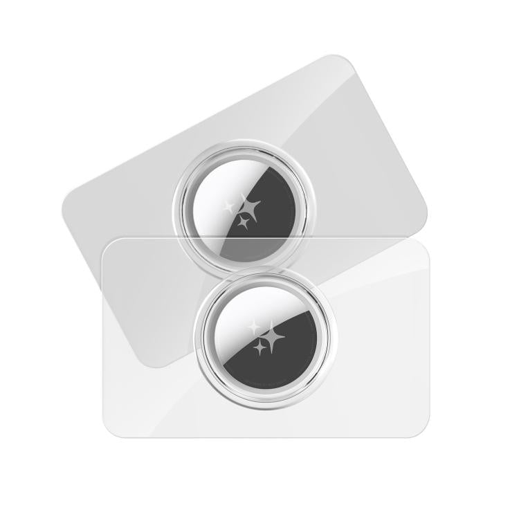 For AirTag 2nd Gen / AirTag 1st Gen DUX DUCIS 2pcs Transparent PC Card Case - Transparent + Transparent Black