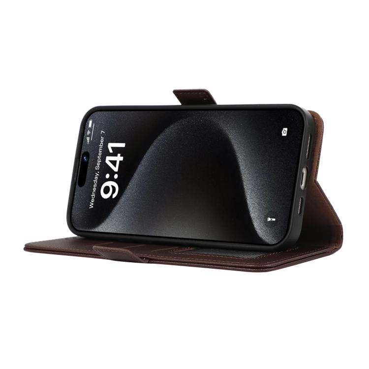 For Samsung Galaxy A17 5G ABEEL Side-Magnetic Litchi Pattern Leather RFID Phone Case
