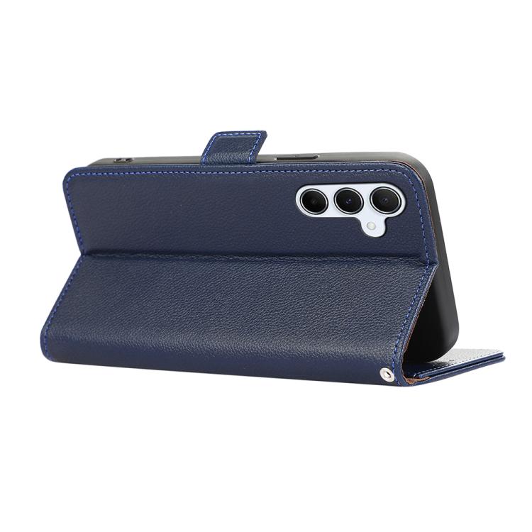 For Samsung Galaxy A37 5G ABEEL Side-Magnetic Litchi Pattern Leather RFID Phone Case