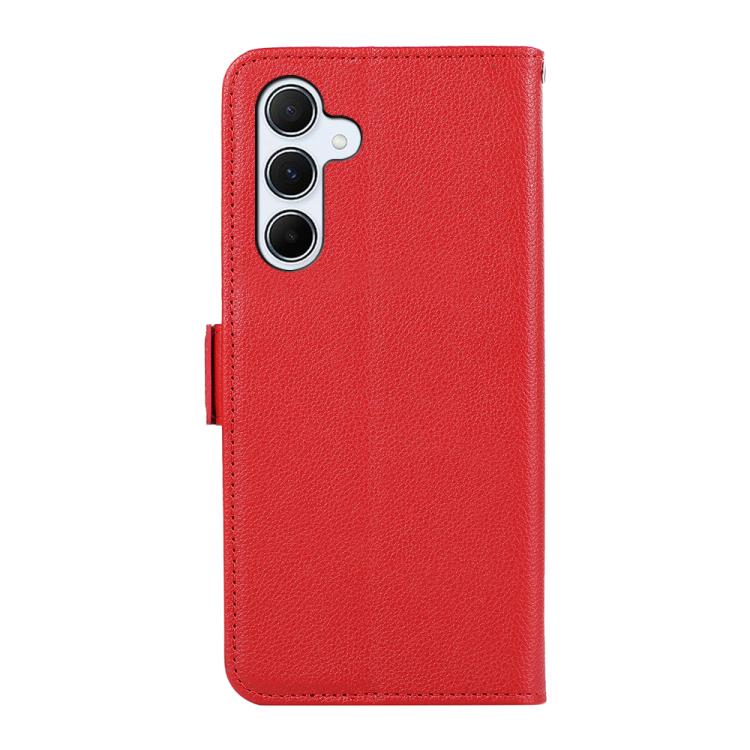 For Samsung Galaxy A57 5G ABEEL Side-Magnetic Litchi Pattern Leather RFID Phone Case
