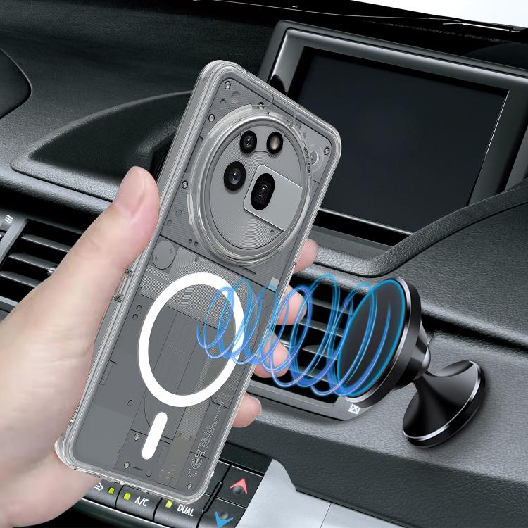 For Nothing Phone 3a Pro MagSafe Clear Acrylic PC Hybrid TPU Phone Case - Transparent