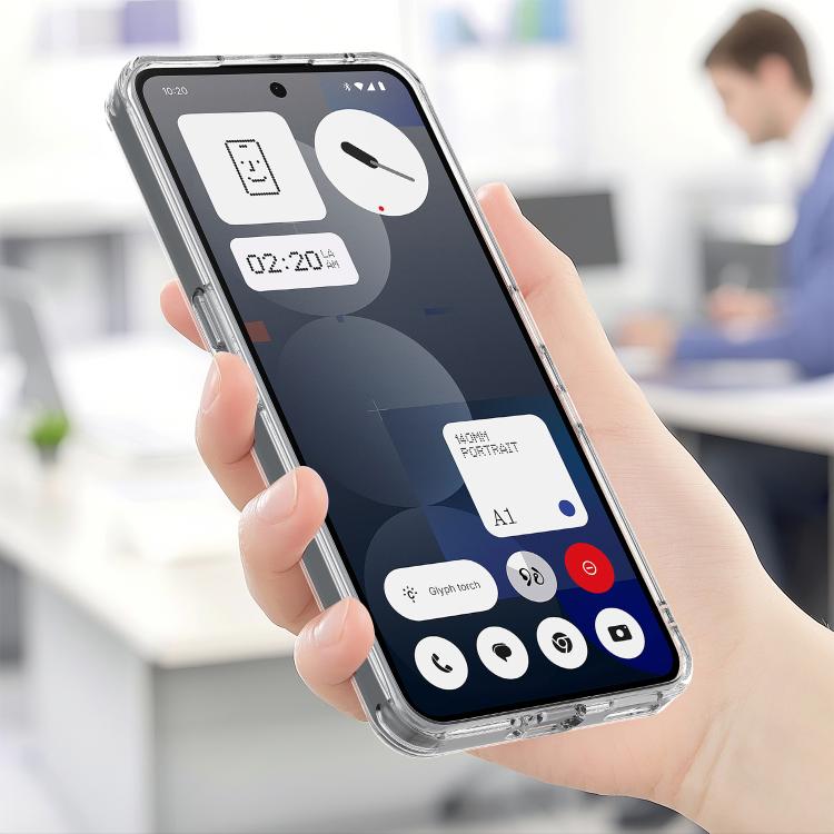For Nothing Phone 3a Pro MagSafe Clear Acrylic PC Hybrid TPU Phone Case - Transparent