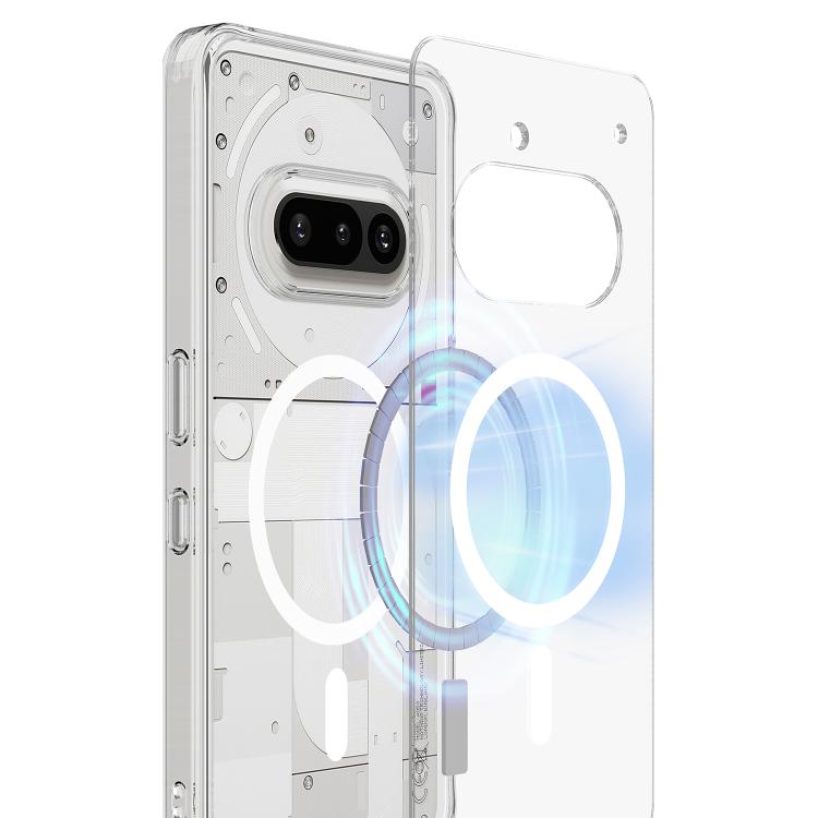 For Nothing Phone 3a MagSafe Clear Acrylic PC Hybrid TPU Phone Case - Transparent