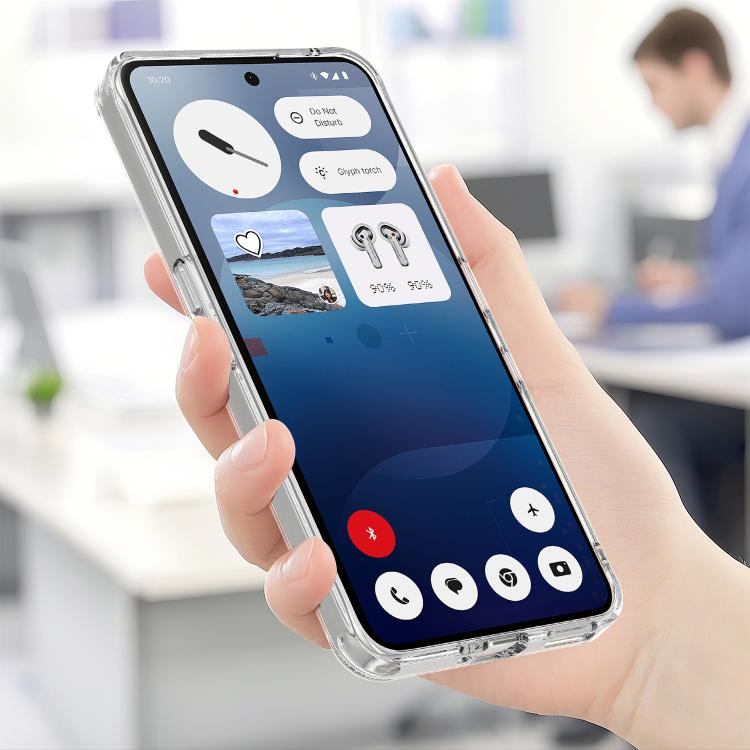 For Nothing Phone 3a MagSafe Clear Acrylic PC Hybrid TPU Phone Case - Transparent