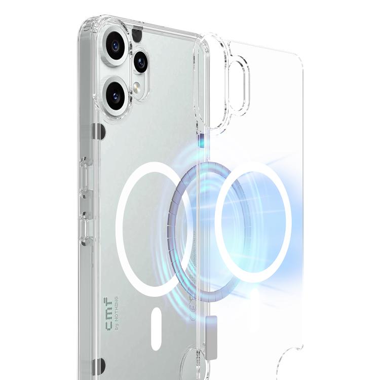 For Nothing CMF Phone 2 Pro MagSafe Clear Acrylic PC Hybrid TPU Phone Case - Transparent