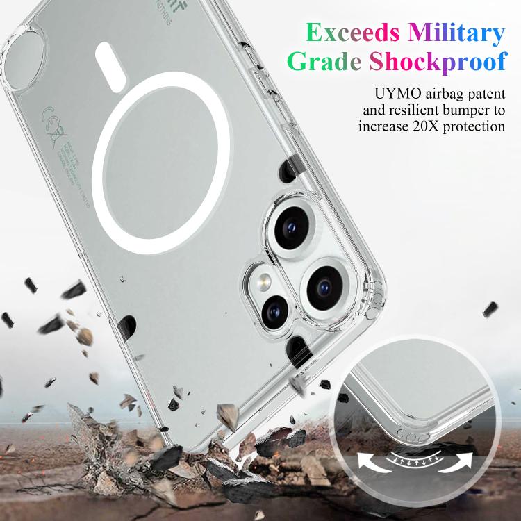 For Nothing CMF Phone 2 Pro MagSafe Clear Acrylic PC Hybrid TPU Phone Case - Transparent