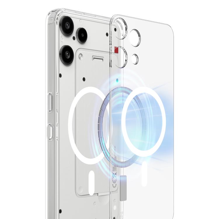 For Nothing Phone 3a Lite MagSafe Clear Acrylic PC Hybrid TPU Phone Case - Transparent