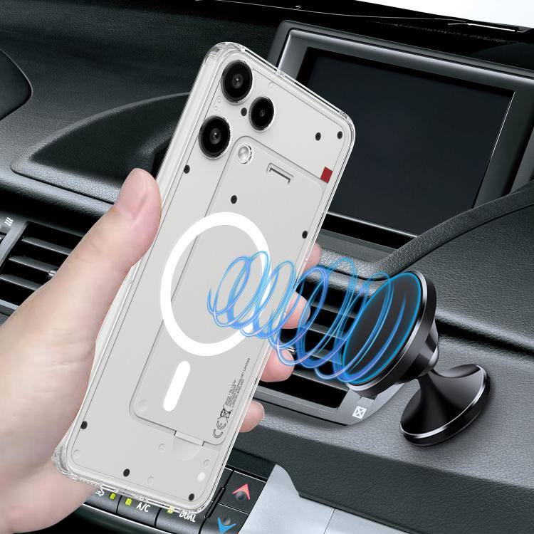 For Nothing Phone 3a Lite MagSafe Clear Acrylic PC Hybrid TPU Phone Case - Transparent