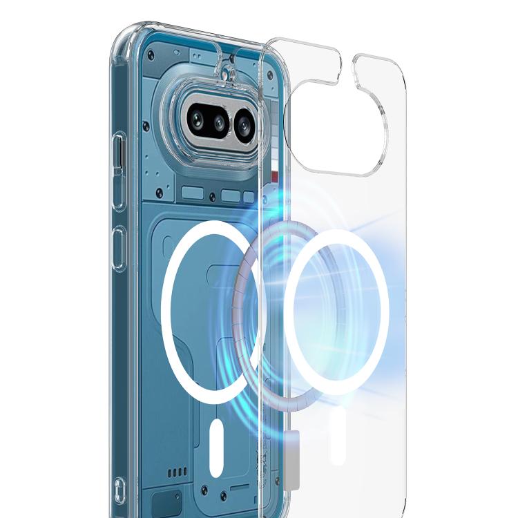 For Nothing Phone 4a MagSafe Clear Acrylic PC Hybrid TPU Phone Case - Transparent