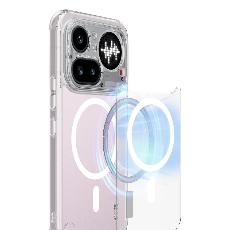 For Nothing Phone 4a Pro MagSafe Clear Acrylic PC Hybrid TPU Phone Case - Transparent
