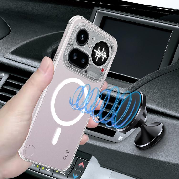 For Nothing Phone 4a Pro MagSafe Clear Acrylic PC Hybrid TPU Phone Case - Transparent
