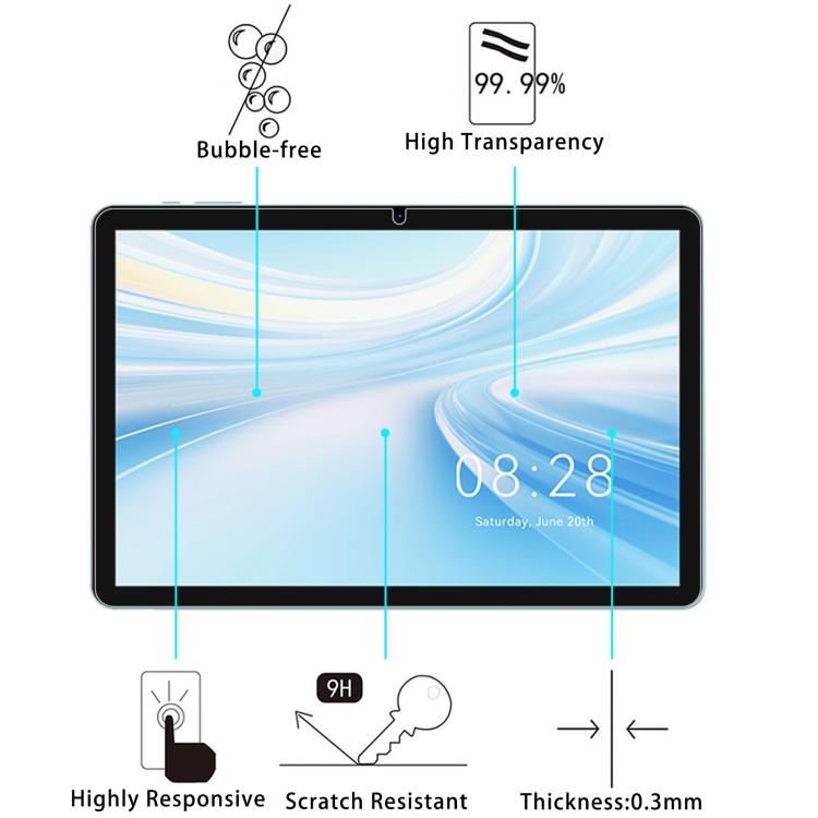 For SVITOO P10 10.1 inch 2pcs 9H 0.3mm Explosion-proof Tempered Glass Film