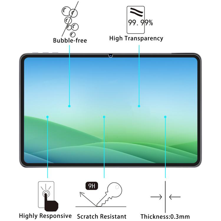For SVITOO P108 11.97 inch 2pcs 9H 0.3mm Explosion-proof Tempered Glass Film