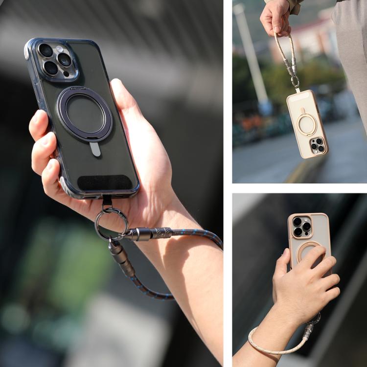 ROCK R15 Type-C to Type-C 60W Phone Lanyard Fast Charging Zinc Alloy Data Cable, Length:30cm