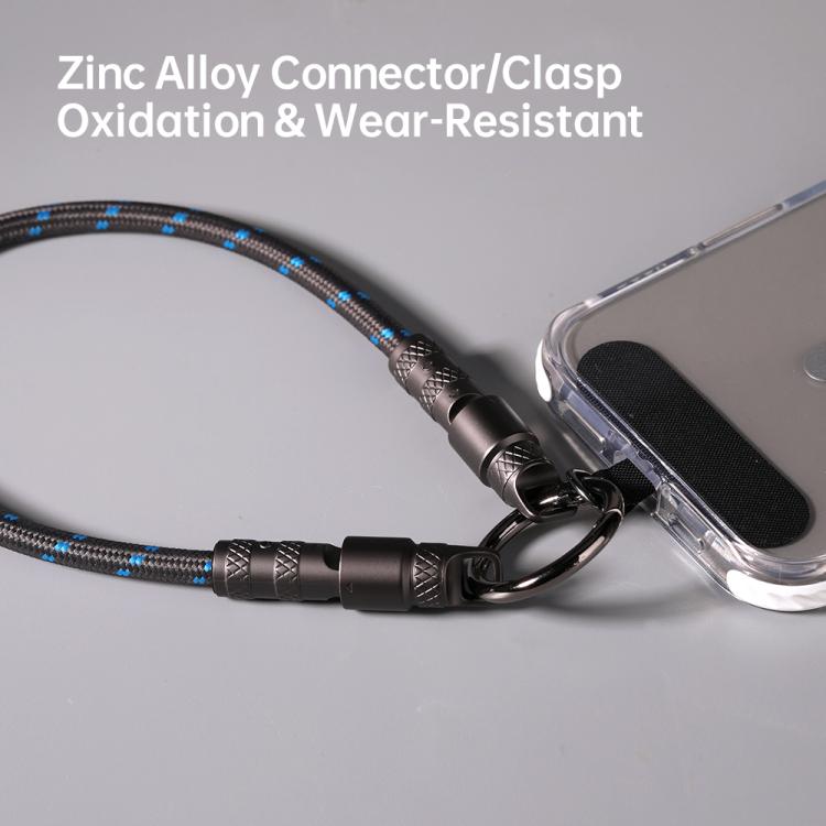 ROCK R15 Type-C to 8 Pin 27W Phone Lanyard Fast Charging Zinc Alloy Data Cable, Length:30cm