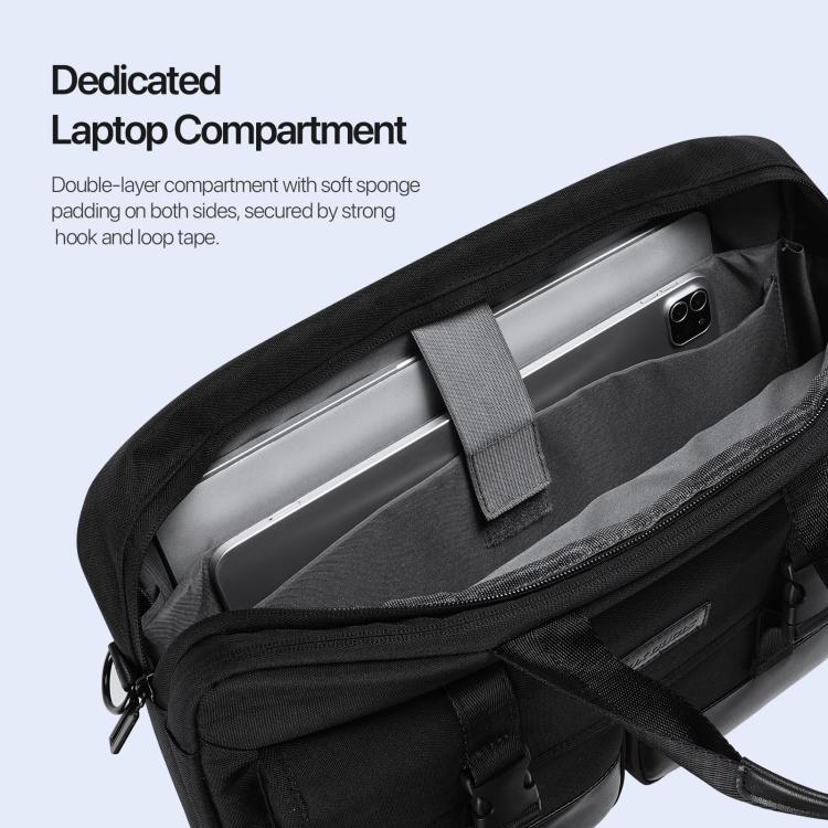 DUX DUCIS EDGE 14-15.4 inch Handbag Single Shoulder Laptop Bag - Black