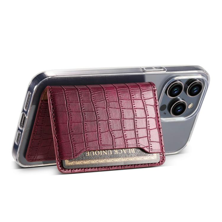 V03 Alligator Texture Back-attached NN Card Bag