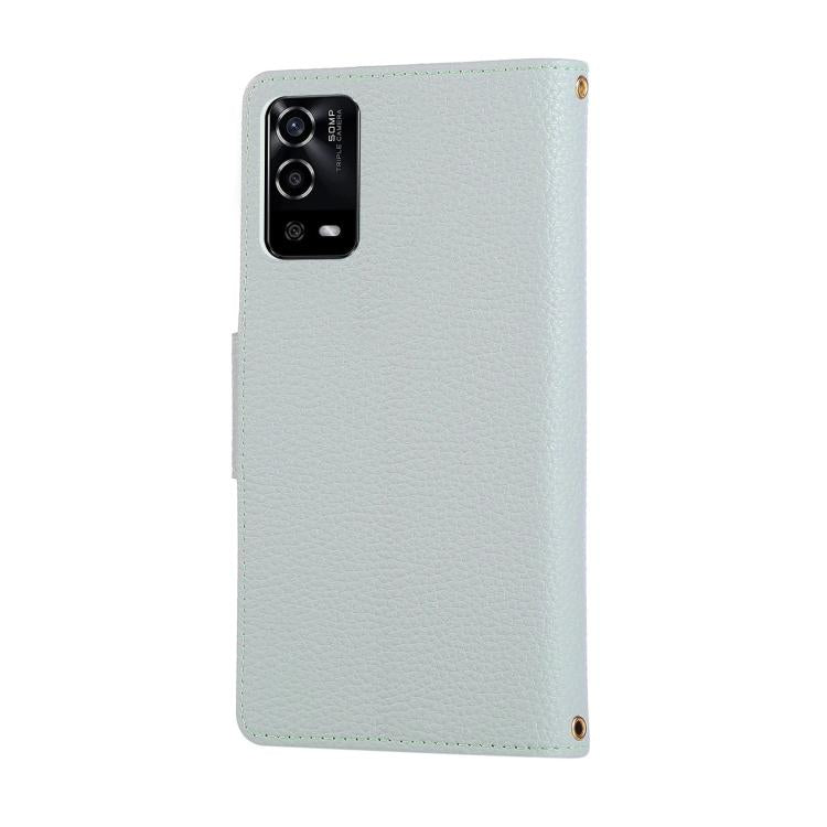 For OPPO A55 4G / 5G / A54 4G Round Buckle Zipper Wallet Leather Phone Case with Crossbody Strap