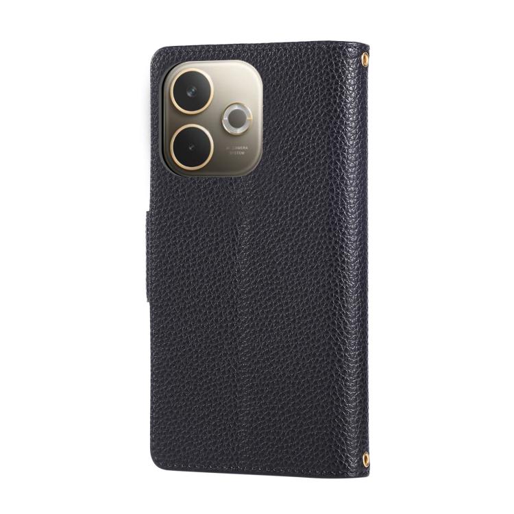 For OPPO A5 Pro 5G Global Round Buckle Zipper Wallet Leather Phone Case with Crossbody Strap