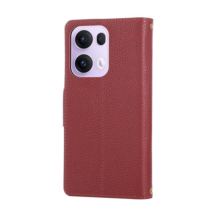 For OPPO Reno13 Pro Round Buckle Zipper Wallet Leather Phone Case with Crossbody Strap