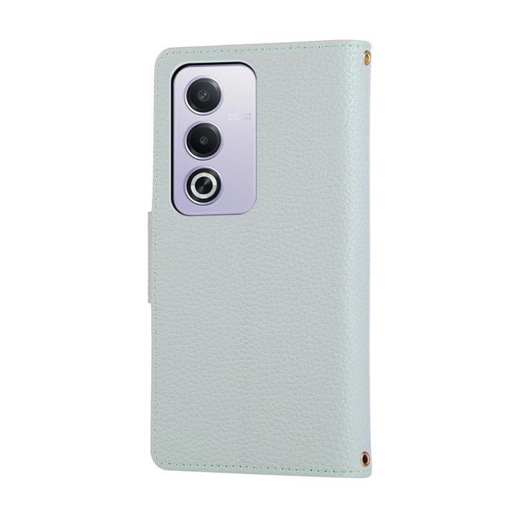 For OPPO A3 Pro India / A80 5G Round Buckle Zipper Wallet Leather Phone Case with Crossbody Strap