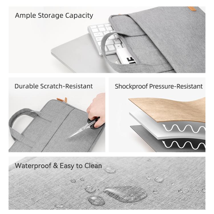 ROCK 14.9 inch Laptop Bag Handle Bag - Grey