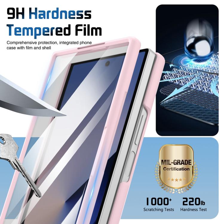 For Samsung Galaxy Z Fold6 Film Integrated Lens Frame Bracket Phone Case with Wristband