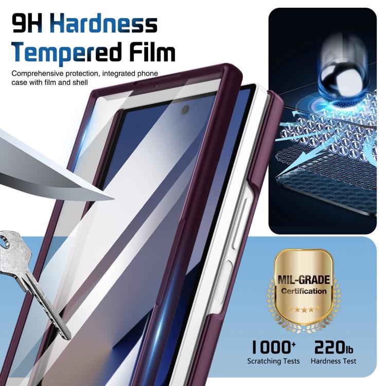For Samsung Galaxy Z Fold6 Film Integrated Lens Frame Bracket Phone Case with Wristband