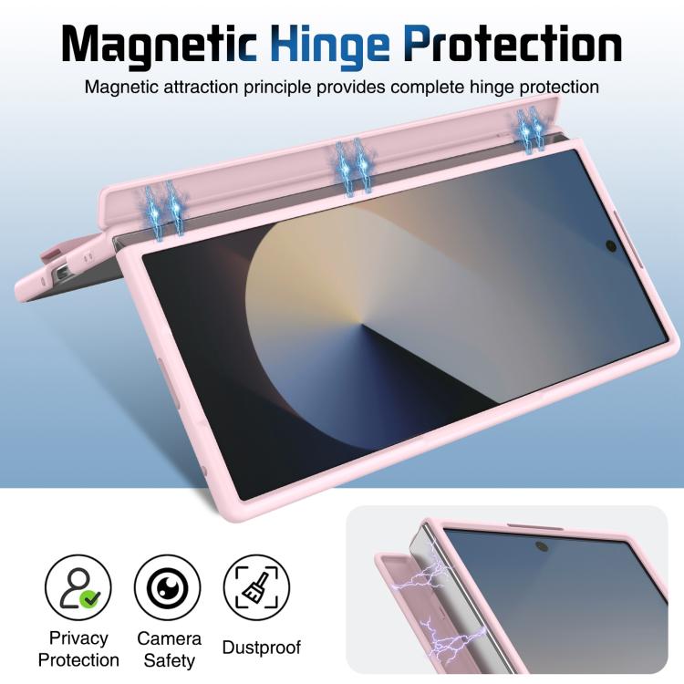 For Samsung Galaxy Z Fold7 Film Integrated Lens Frame Bracket Phone Case with Wristband